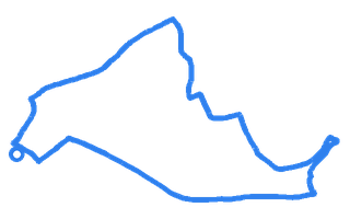 Route shape for Route 2 at Sutton-In-Ashfield DTC