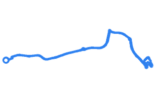 Route shape for Route 1 at Swansea DTC
