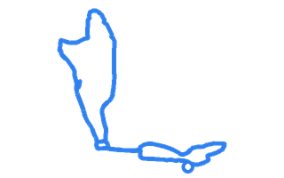 Route shape for Route 5 at Swansea DTC