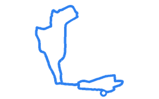 Route shape for Route 11 at Swansea DTC