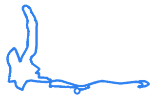 Route shape for Route 12 at Swansea DTC
