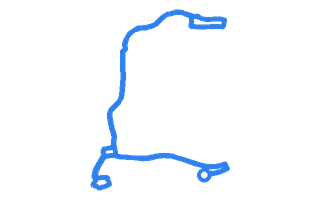 Route shape for Route 16 (NEW) at Swansea DTC