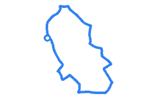 Route shape for Route 9 at Swindon DTC