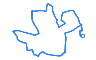 Route shape for Route 4 at Taunton DTC