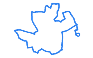 Route shape for Route 7 at Taunton DTC