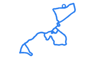Route shape for Route 2 (NEW) at Telford DTC