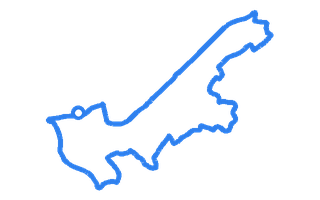 Route shape for Route 21 (NEW) at Telford DTC
