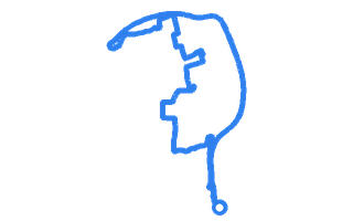Route shape for Route 5 at Tilbury DTC