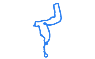 Route shape for Route 10 at Tilbury DTC