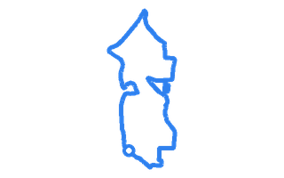 Route shape for Route 11 at Tilbury DTC