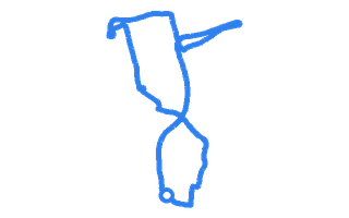 Route shape for Route 12 at Tilbury DTC