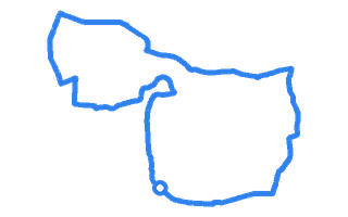 Route shape for Route 14 at Tilbury DTC