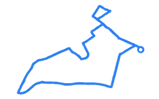 Route shape for Route 4 at Tolworth DTC