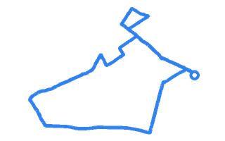 Route shape for Route 7 at Tolworth DTC