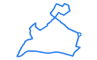 Route shape for Route 9 at Tolworth DTC