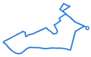 Route shape for Route 13 at Tolworth DTC