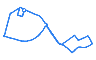 Route shape for Route 16 (NEW) at Tolworth DTC