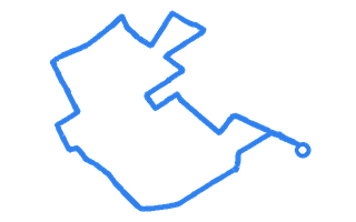 Route shape for Route 20 (NEW) at Tolworth DTC