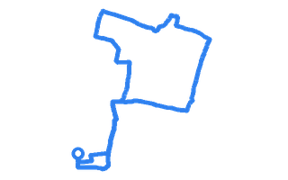 Route shape for Route 10 at Tottenham (The Selby Centre) DTC