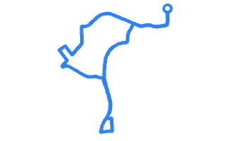 Route shape for Route 12 at Tottenham (The Selby Centre) DTC