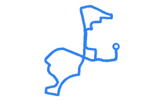 Route shape for Route 19 (NEW) at Tottenham (The Selby Centre) DTC