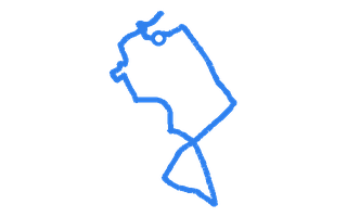 Route shape for Route 2 (NEW) at Trowbridge DTC