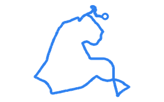 Route shape for Route 10 at Trowbridge DTC
