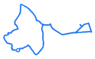 Route shape for Route 12 at Trowbridge DTC