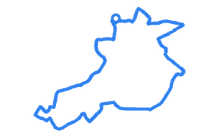 Route shape for Route 4 at Tunbridge Wells DTC