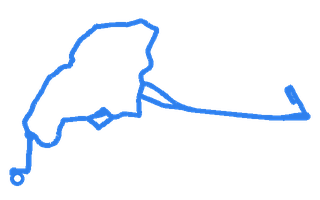 Route shape for Route 3 at Uxbridge (London) DTC