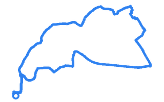 Route shape for Route 6 at Uxbridge (London) DTC