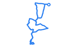 Route shape for Route 8 at Walton DTC