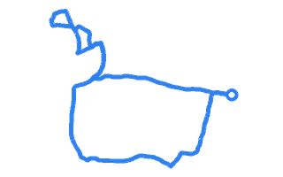 Route shape for Route 10 at Walton DTC