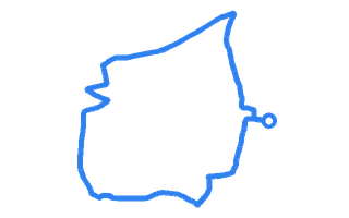 Route shape for Route 13 at Walton DTC