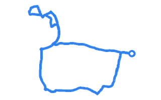 Route shape for Route 15 at Walton DTC