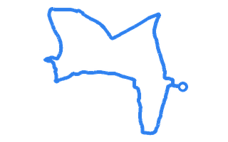 Route shape for Route 16 at Walton DTC