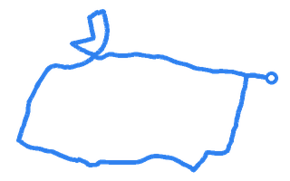 Route shape for Route 18 (NEW) at Walton DTC