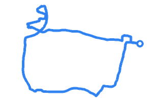 Route shape for Route 19 (NEW) at Walton DTC