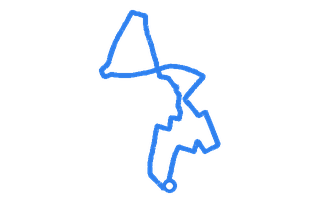Route shape for Route 14 at Wanstead DTC