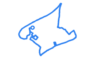 Route shape for Route 7 at Warwick (Wedgenock House) DTC