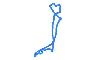 Route shape for Route 12 at Warwick (Wedgenock House) DTC