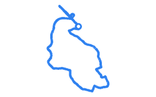 Route shape for Route 2 at Watford DTC