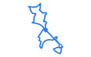 Route shape for Route 9 at Watford DTC