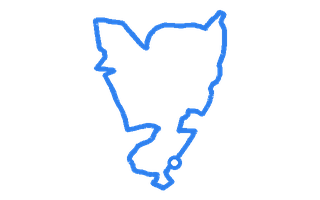 Route shape for Route 6 at Wednesbury DTC