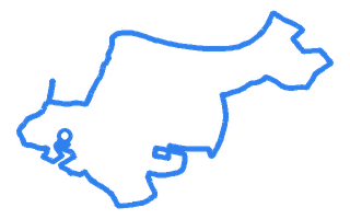 Route shape for Route 8 at Wednesbury DTC