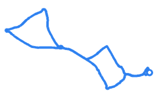 Route shape for Route 10 at Wednesbury DTC