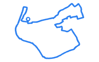Route shape for Route 2 at Wellingborough DTC