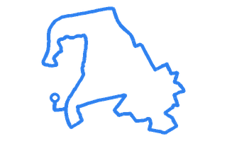Route shape for Route 6 at Wellingborough DTC