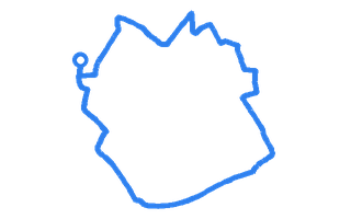 Route shape for Route 9 at Wellingborough DTC