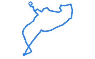Route shape for Route 11 at Wellingborough DTC